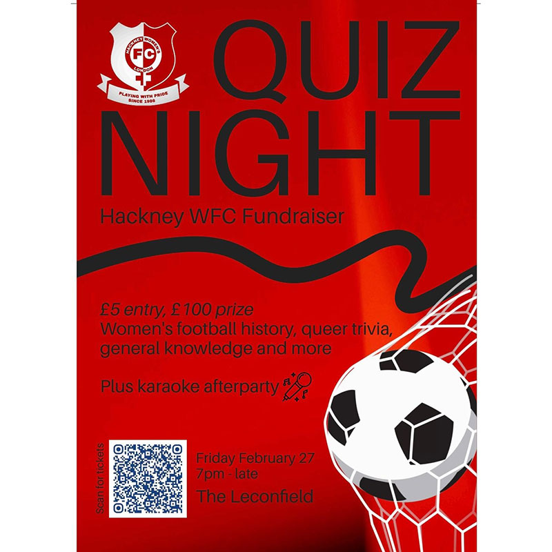 The Leconfield Pub & Kitchen - Hackney WFC Fundraiser Quiz