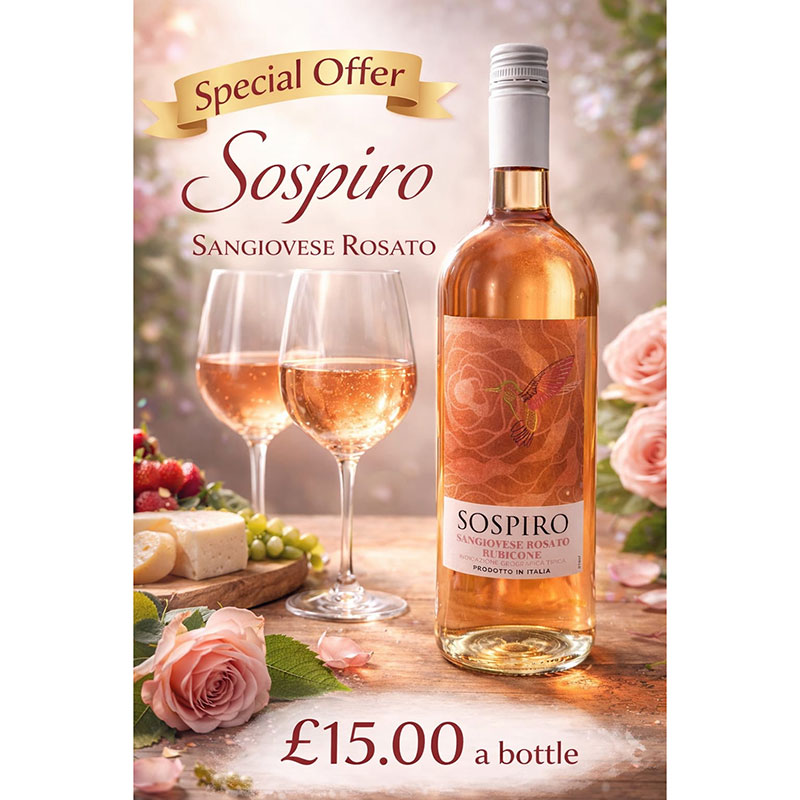 The Leconfield Pub & Kitchen - Sospiro Sangiovese Rosato